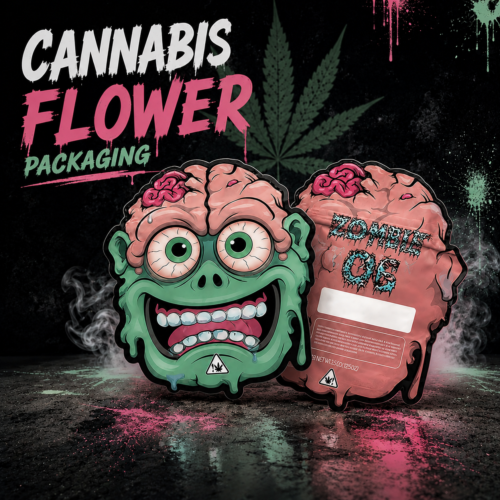 High-barrier cannabis flower packaging pouches