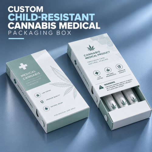Custom Child Resistant Cannabis Packaging Boxes | CBD, Medical Marijuana & Hemp Boxes