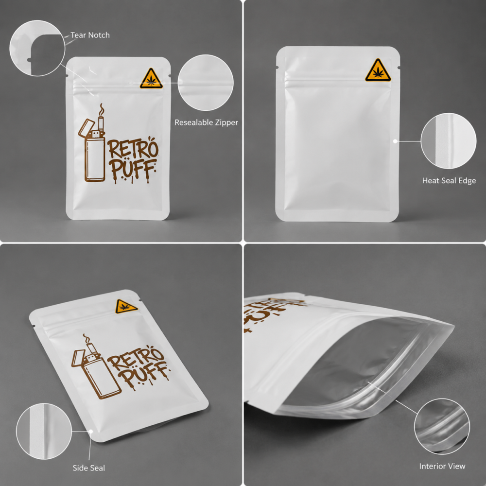 Custom Mylar Bags Manufacturer | Child Resistant Vape Cartridge Packaging