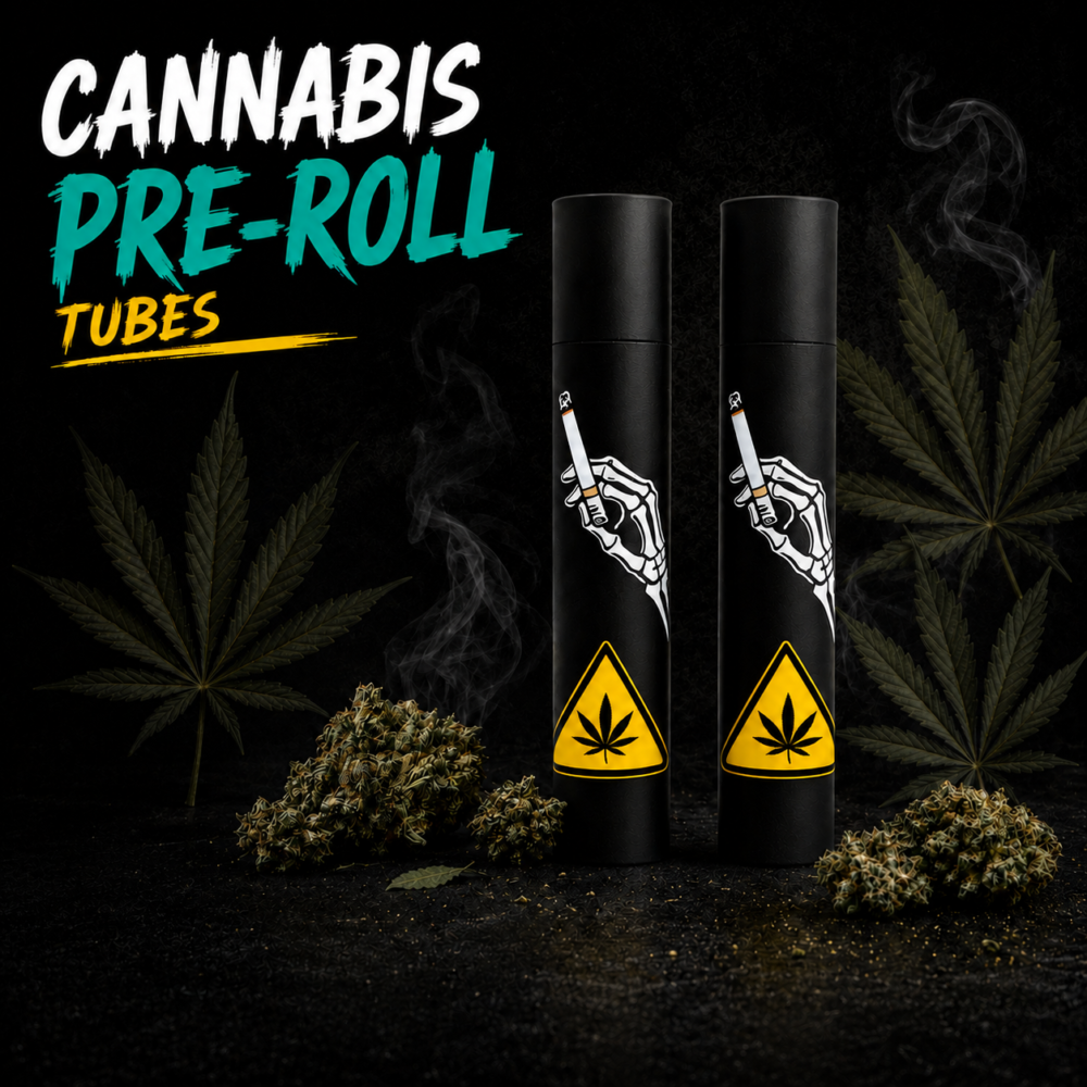 Custom pre-roll tubes for cannabis packaging