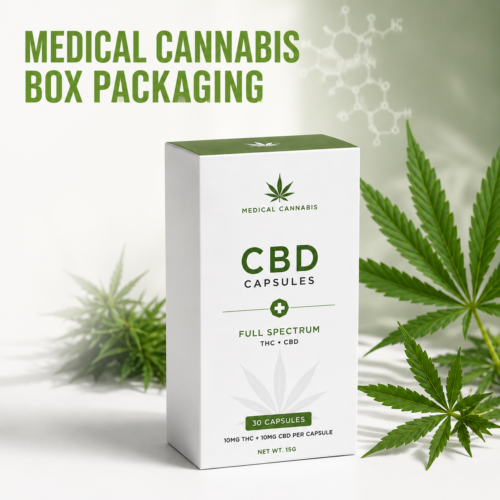 Custom medical cannabis packaging boxes for CBD and hemp products