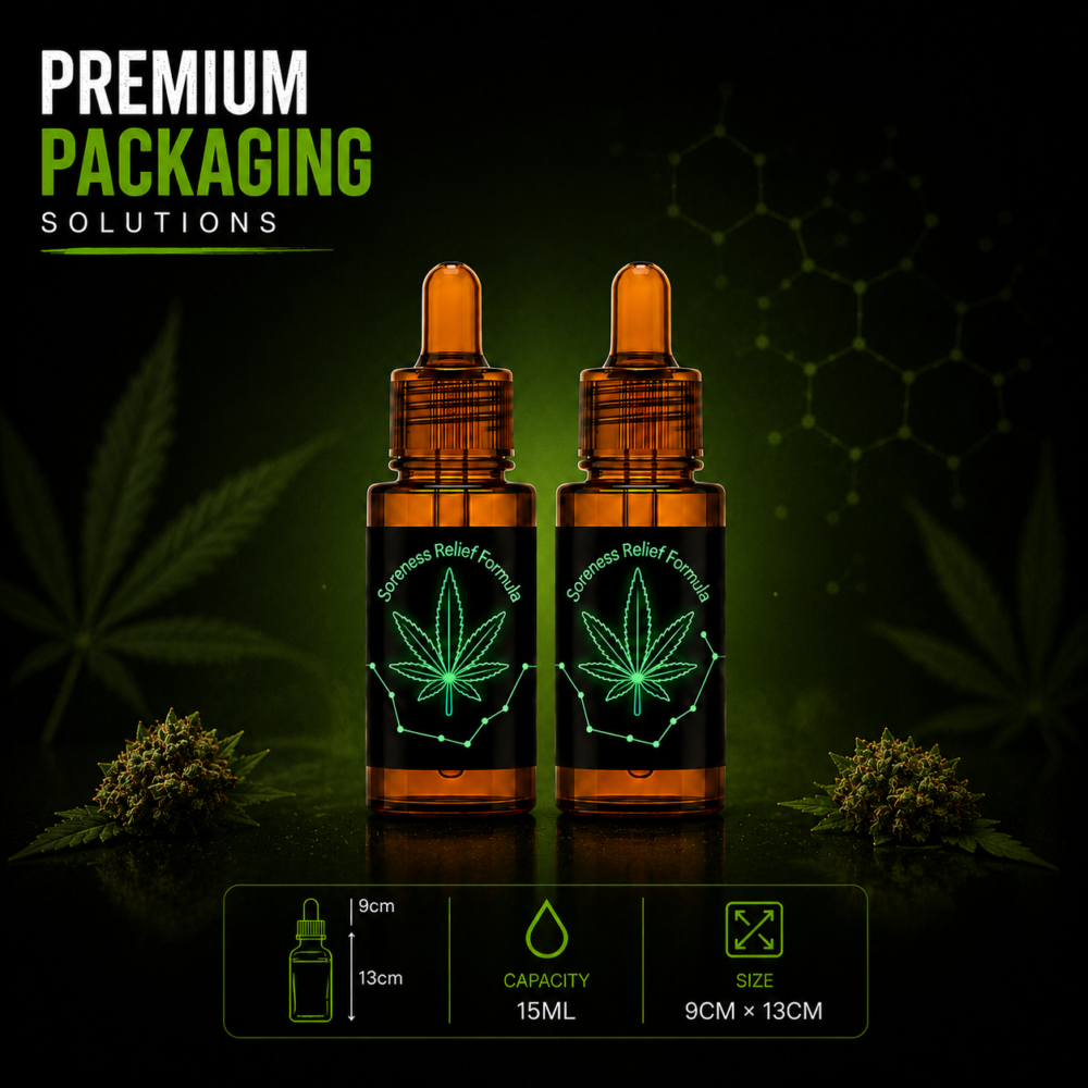 1ml-28ml (1-28g) Tinctures glass jar