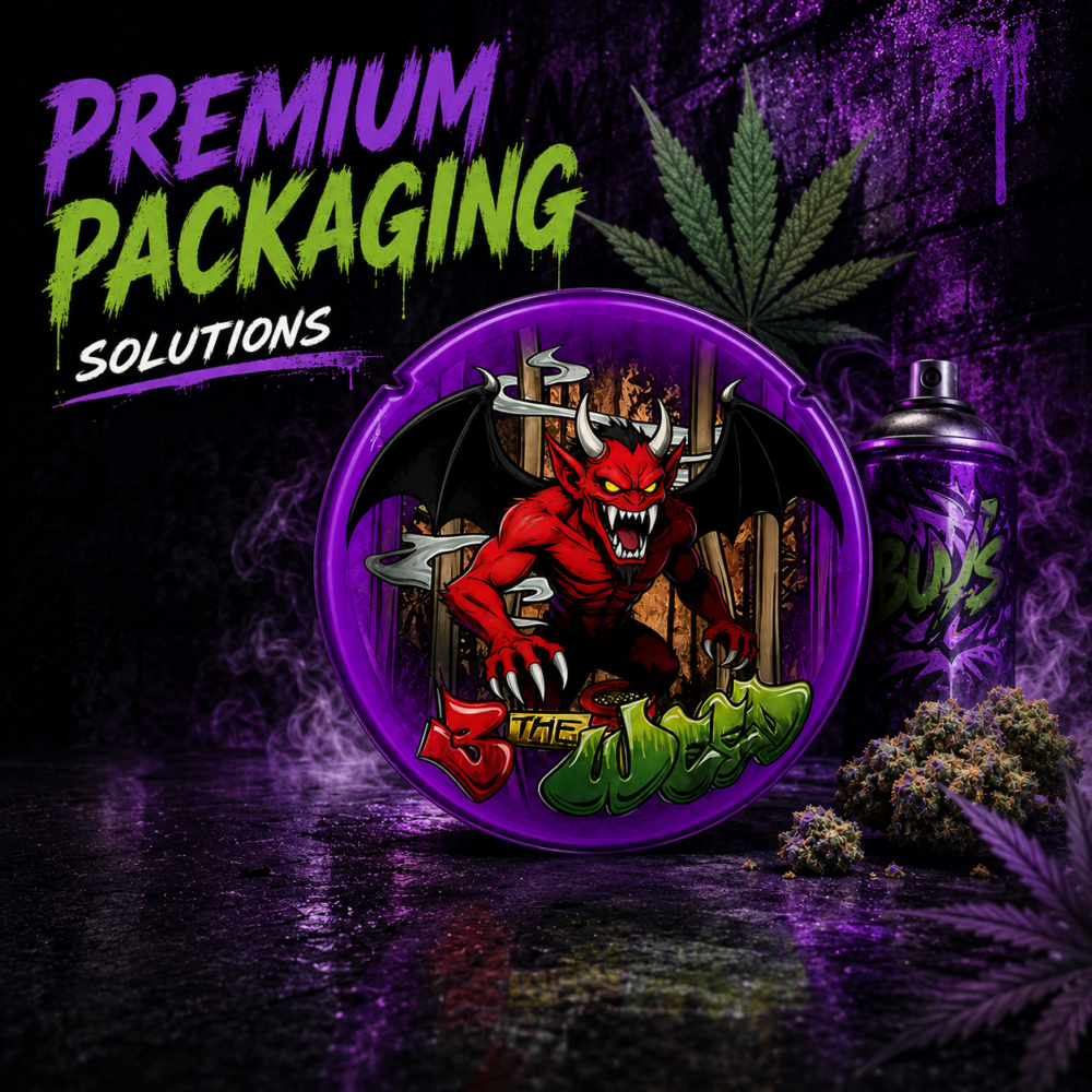 2-60ml (1-28g) Custom Shape Mylar Bags
