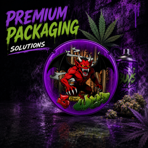 2-60ml (1-28g) Custom Shape Mylar Bags