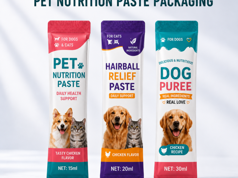 Custom Pet Wet Food Sachet Packaging