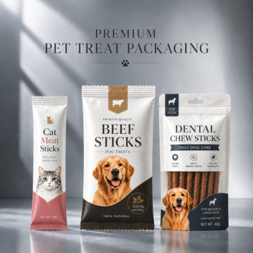 Custom Stand Up Pet Treat Pouches