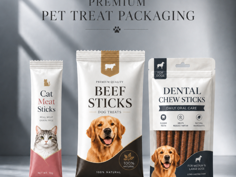 Custom Stand Up Pet Treat Pouches