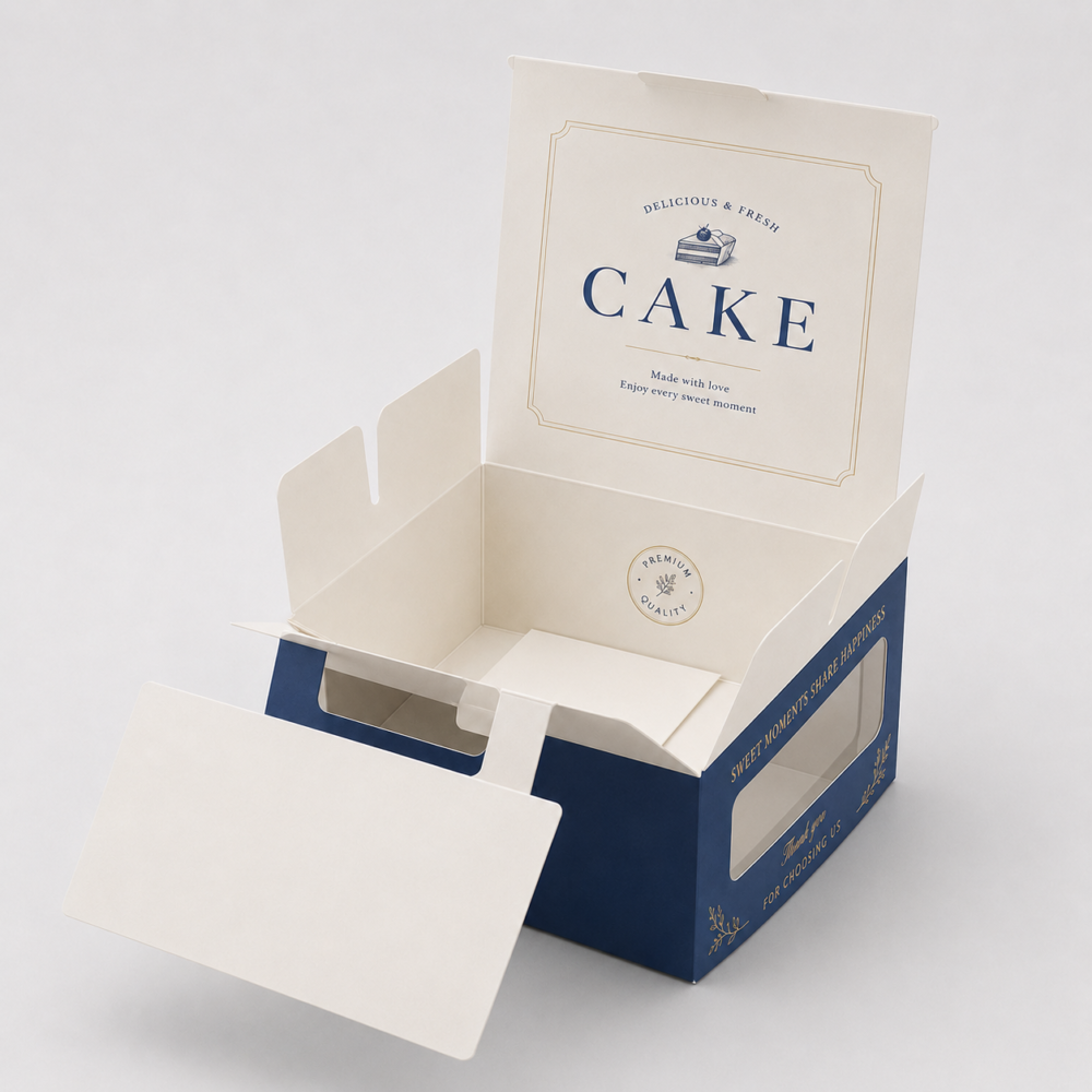 printed bakery paper boxes with custom sizes and packaging styles