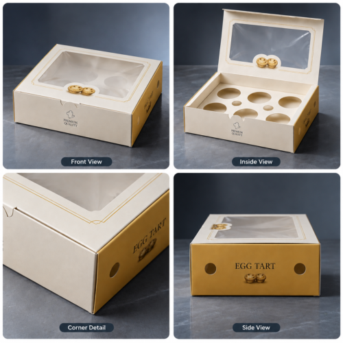 custom bakery paper boxes for premium cake and pastry brands
