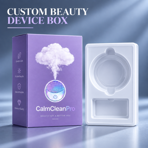 custom beauty device boxes with two tuck end structure