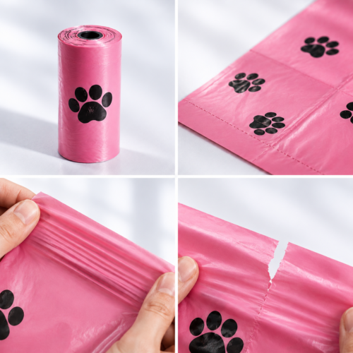 Biodegradable dog poop bags material and quality details