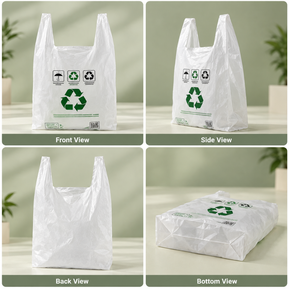Custom printed biodegradable bags for retail and sustainable packaging applications