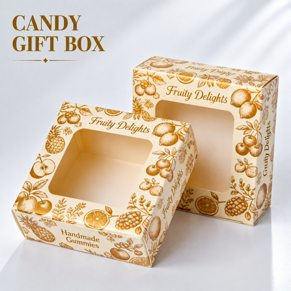 Custom Candy Boxes-略缩图2 Printed Candy Gift Boxes With Custom Window Packaging Design