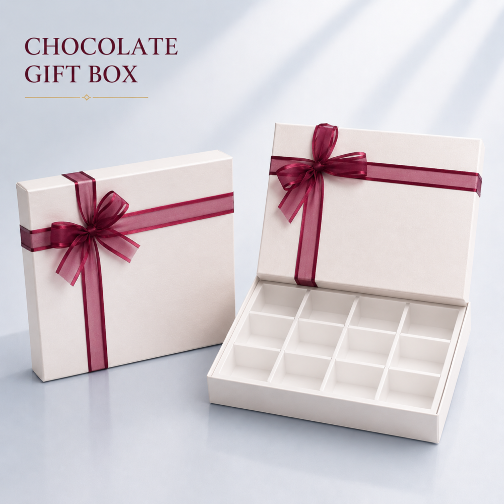 luxury chocolate packaging boxes with custom printed paper box design