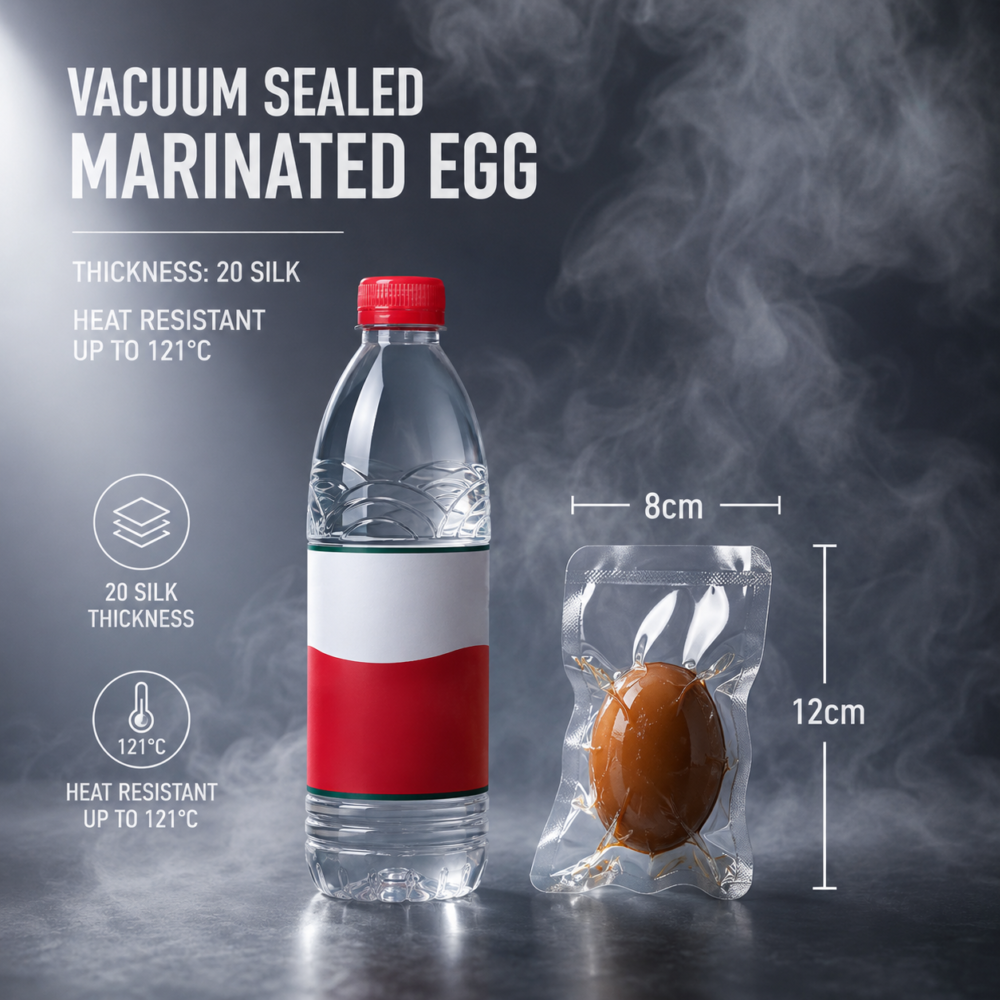 Clear Retort Food Vacuum Bags for Vacuum Sealed Meat Packaging
