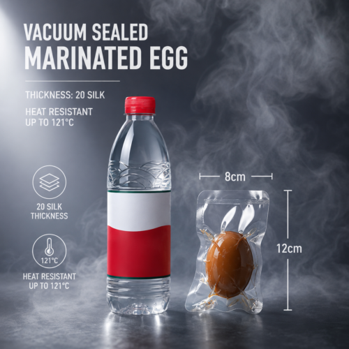 Clear Retort Food Vacuum Bags for Vacuum Sealed Meat Packaging