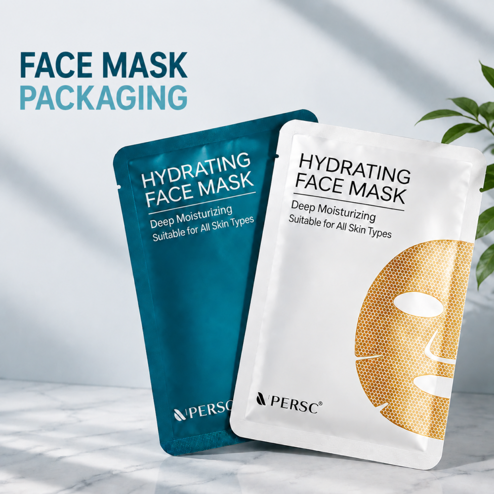 Custom Face Mask Packaging Bags for Skincare Brands
