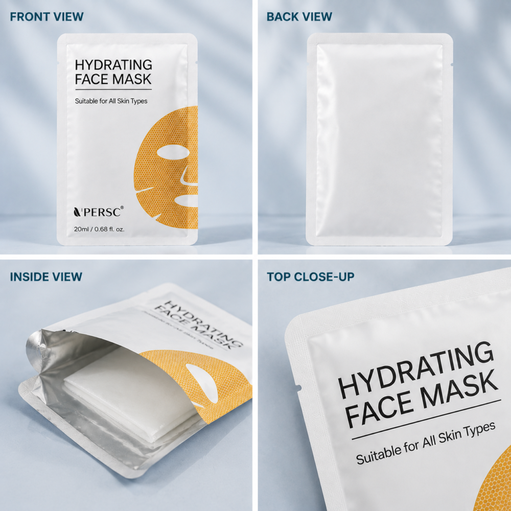 Flexible Face Mask Packaging Bags for Cosmetic Products