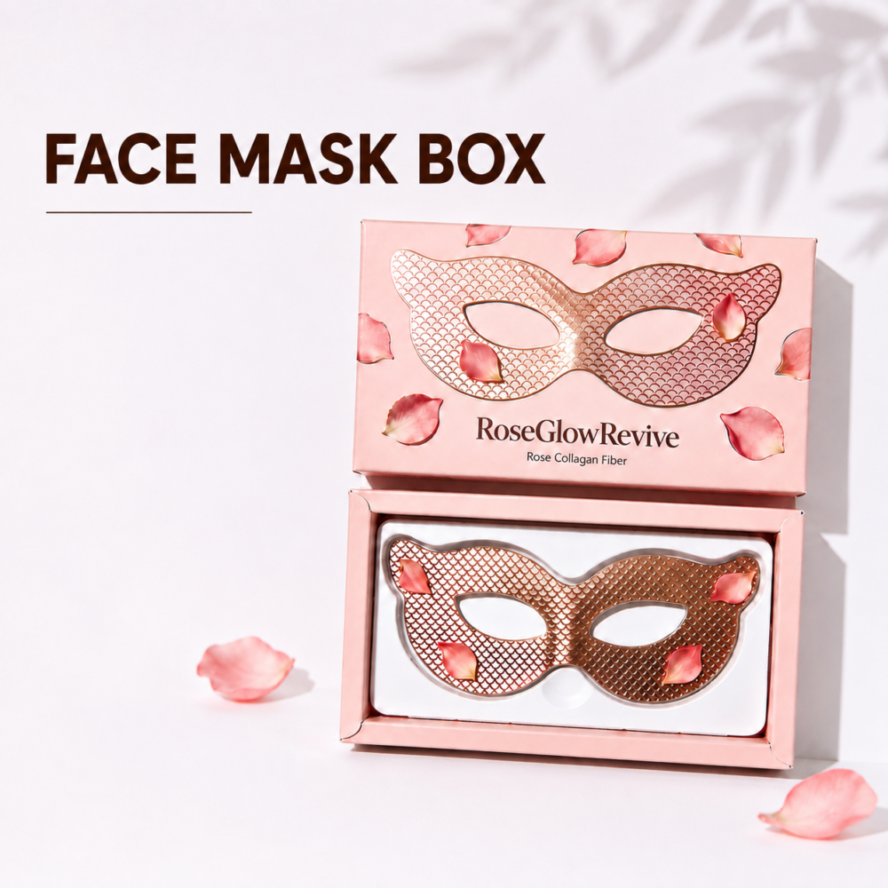 Custom face mask packaging boxes with insert tray design