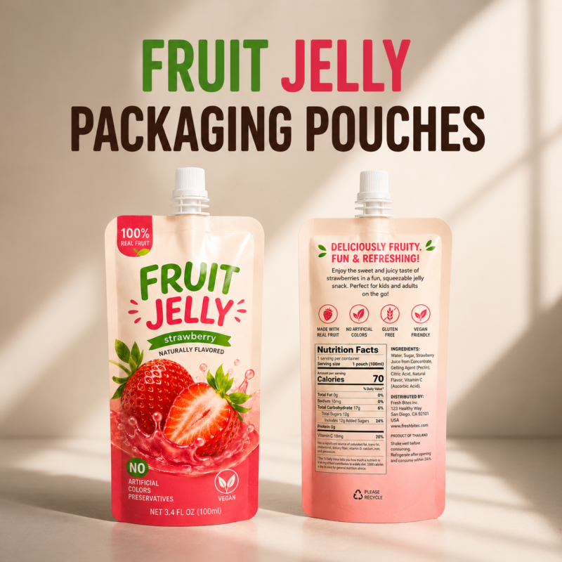 Custom Food Stand Up Spout Pouches-主图 Custom Food Stand Up Spout Pouches for Liquid Food Packaging