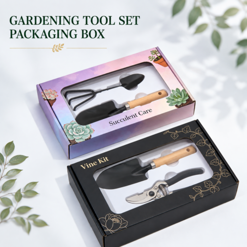 Custom garden tool set packaging boxes for trowel and garden tool sets