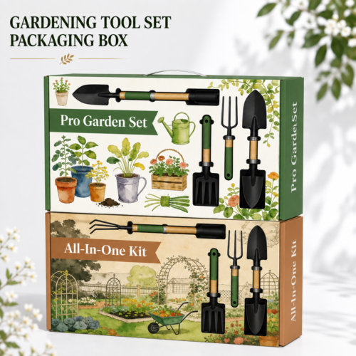 Garden tool set packaging boxes with custom sizes and box structures