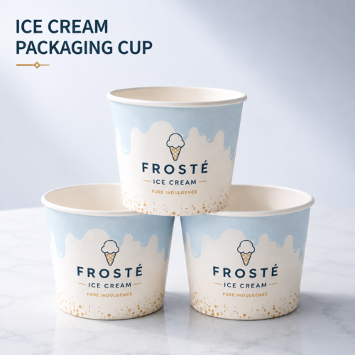 custom ice cream cups | printed paper ice cream packaging cups