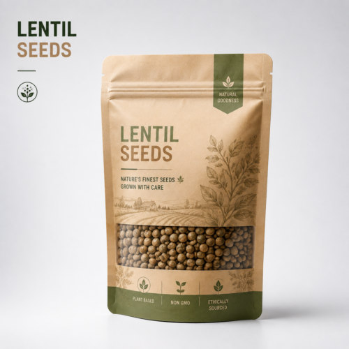 Custom Kraft Paper Seed Packaging Bags for Vegetable and Garden Seeds