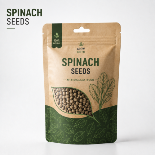 Custom Printed Kraft Paper Seed Bags with Sustainable Packaging Design