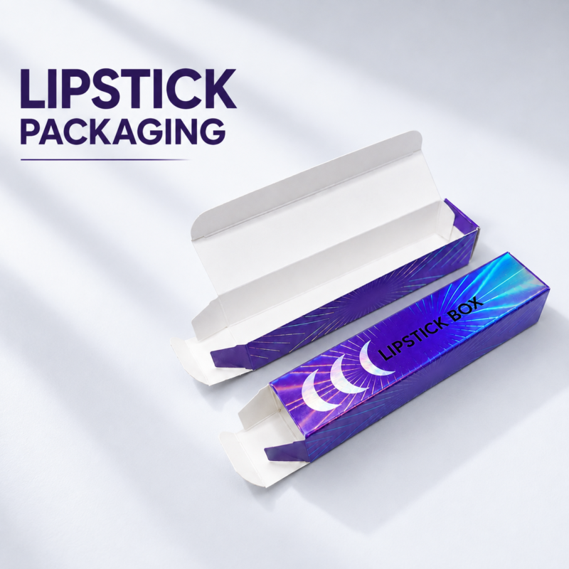 Custom lipstick packaging boxes manufacturer for luxury cosmetic brands