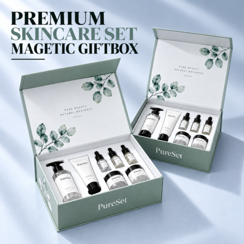 custom magnetic skincare gift boxes