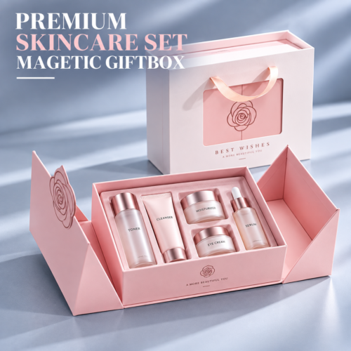 custom magnetic skincare gift boxes with magnetic closure