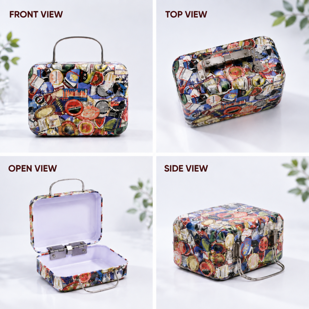 Makeup Storage Tin Box With Custom Design And Structure Details
