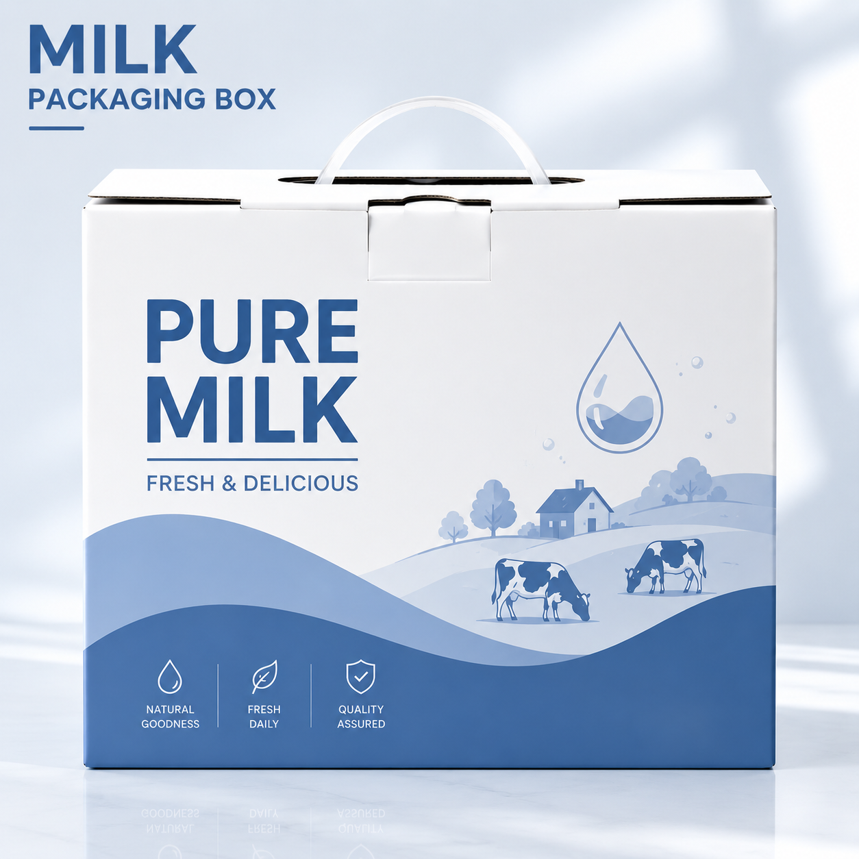 Custom Milk Packaging Boxes | Premium Dairy Product Packaging Box Design