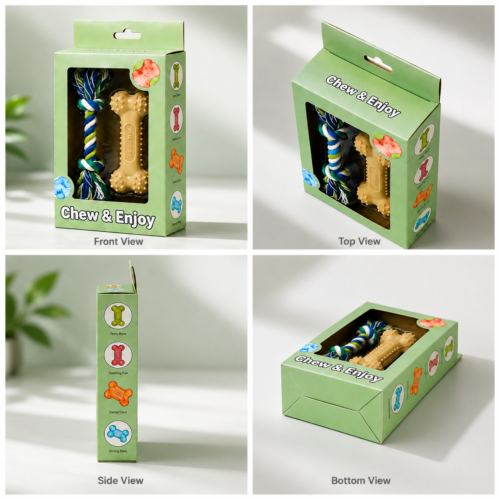 premium pet product packaging boxes with custom inserts and display design