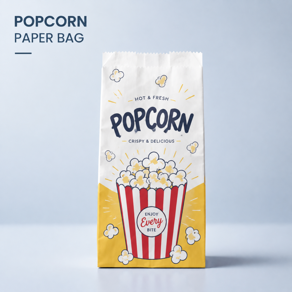 custom printed popcorn paper bags