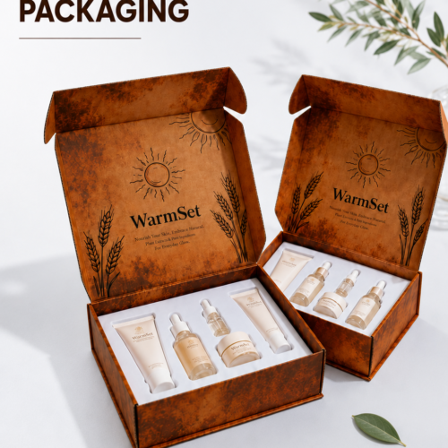 Custom cosmetic skincare packaging boxes for beauty products
