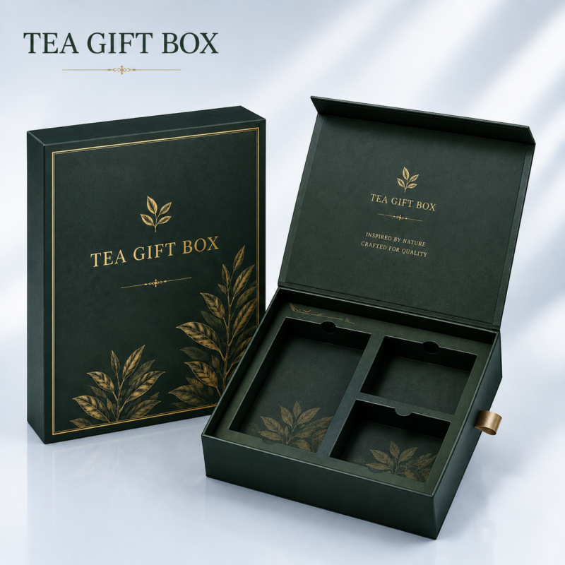 custom tea packaging boxes | luxury tea gift boxes with premium paper design
