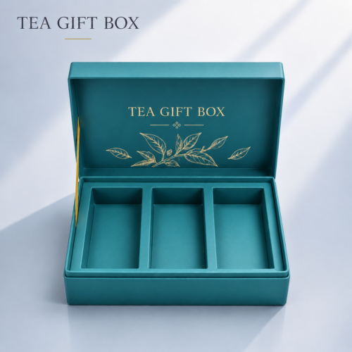 custom paper tea packaging boxes with elegant gift box structure