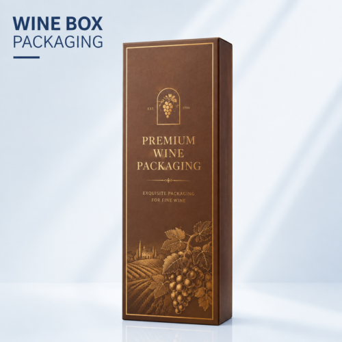 Custom Wine Packaging Boxes With Premium Printing And Luxury Wine Bottle Packaging Design
