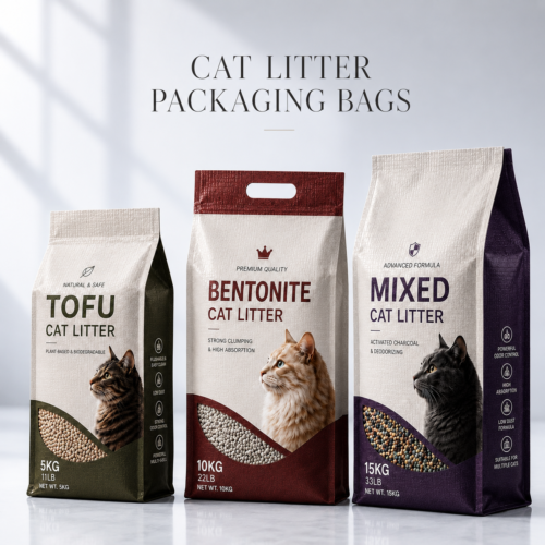 Custom Laminated PP Woven Cat Litter Bags