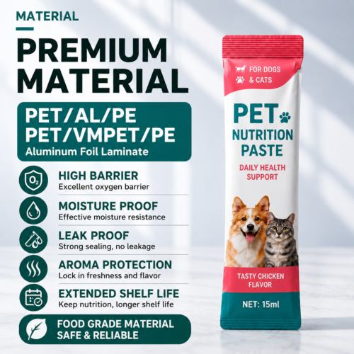 Custom Pet Wet Food Sachet Packaging