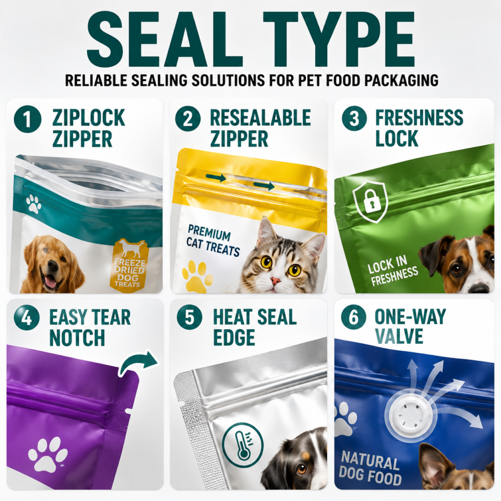 Custom Stand Up Pet Treat Pouches