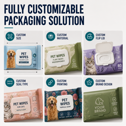 custom-pet-wipes-packaging-solutions5 Custom Flip Lid Pet Wipes Packaging