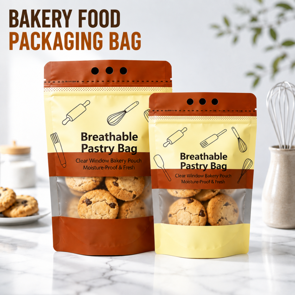 Custom Cookie Stand Up Pouches | Bakery Food Packaging Manufacturer
