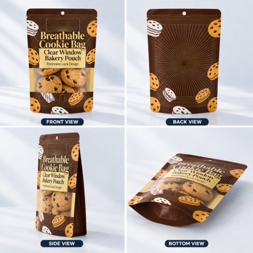 Custom Cookie Stand Up Pouches | Bakery Food Packaging Manufacturer