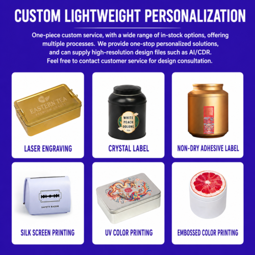 Custom Scented Candle Tin Container Aromatherapy Candle Jar Metal Candle Tin with Lid for Candle Packaging