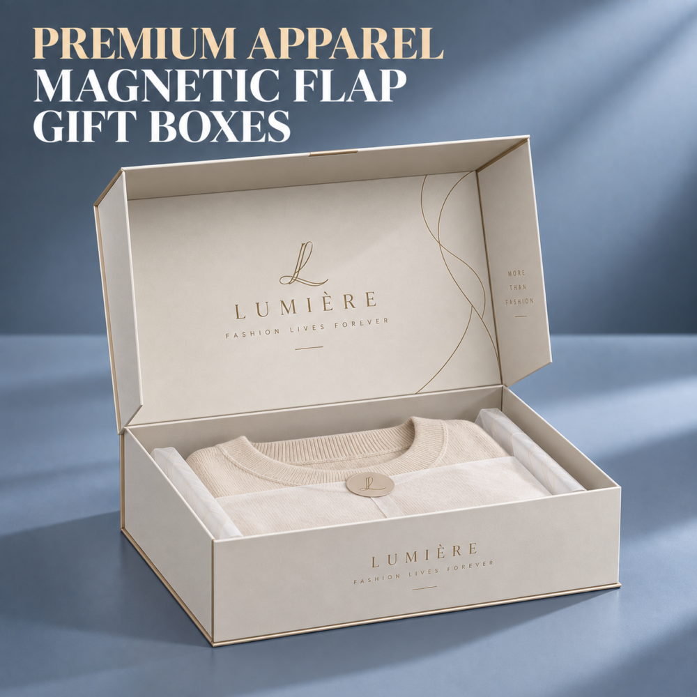 Custom Apparel Magnetic Gift Boxes-略缩图3 Custom Apparel Magnetic Gift Boxes | Magnetic Closure Rigid Boxes | Luxury Clothing Gift Boxes | Flip Top Magnetic Boxes
