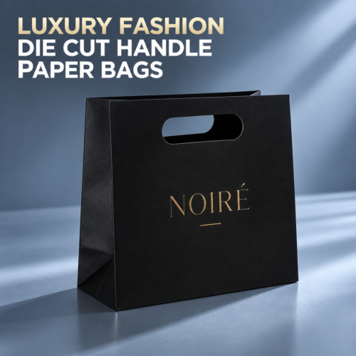 Custom Clothing Die Cut Handle Paper Bags