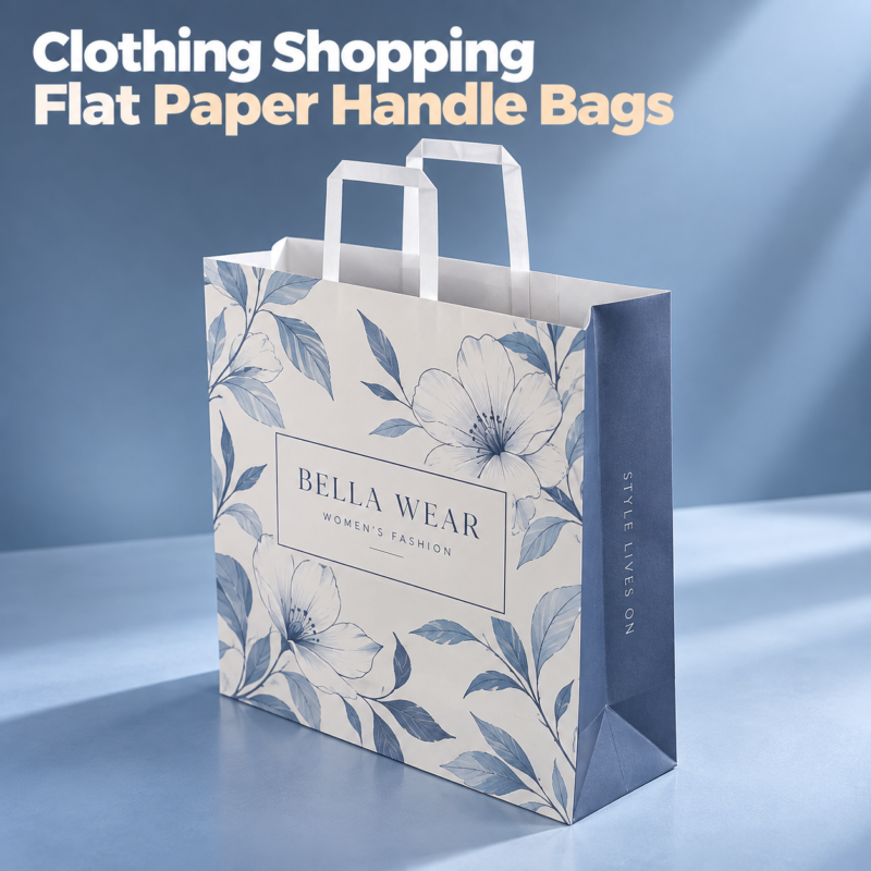 Custom Clothing Paper Shopping Bags-主图 Custom Clothing Paper Shopping Bags